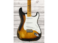 Fender Custom Shop 1955 Stratocaster Heavy Relic 1-Piece Quartersawn Maple Neck Aged 2-Color Sunburst Fender Custom Shop 1955 Stratocaster Heavy Relic 1-Piece Quartersawn Maple Neck Aged 2-Color Sunburst